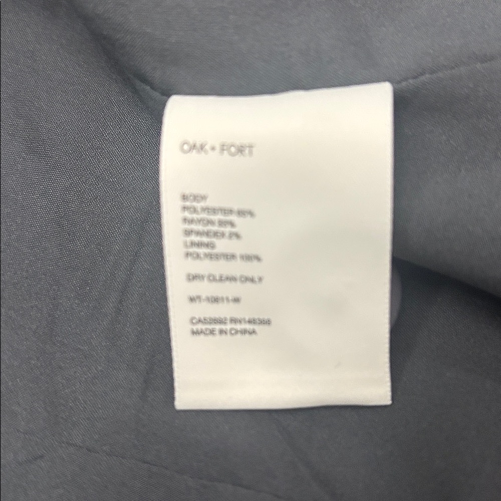 OAK + FORT Charcoal Cropped Blazer - Picture 4 of 9
